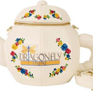 Loungefly WB Gilmore Girls Dragonfly Inn Figural Teapot Crossbody Bag